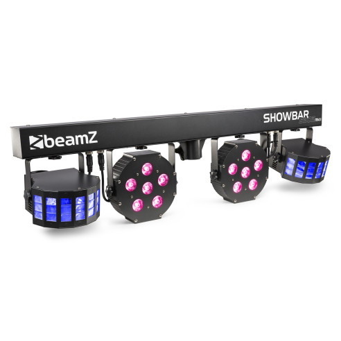 BeamZ SB02 ShowBar Equipo Luces con batería 2x Derby y 2x PAR