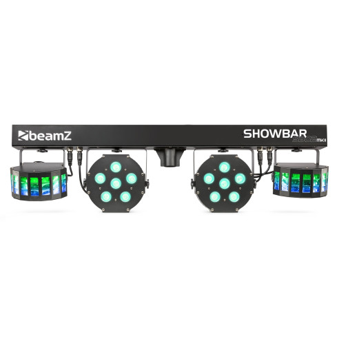 BeamZ SB02 ShowBar Equipo Luces con batería 2x Derby y 2x PAR
