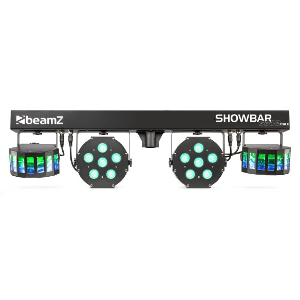 BeamZ SB02 ShowBar Equipo Luces con batería 2x Derby y 2x PAR