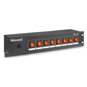 BeamZ PS08S Panel de Interruptores 8 Canales con conectores schuko 2