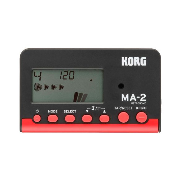 Korg Metrónomo MA-2 BKRD Black Red