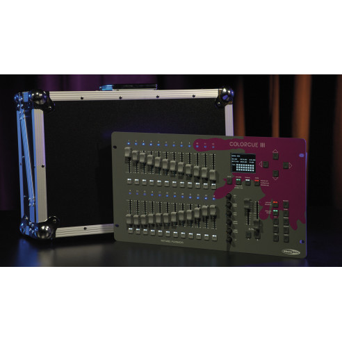 SHOWTEC ColorCue 3 LED Controlador LED DMX inteligente de 24 Faders ,144 canales DMX,Hasta 6 colores RGBWA-UV