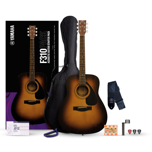 Yamaha F310PII TBS Pack Guitarra Acústica Sombreada  Accesorios