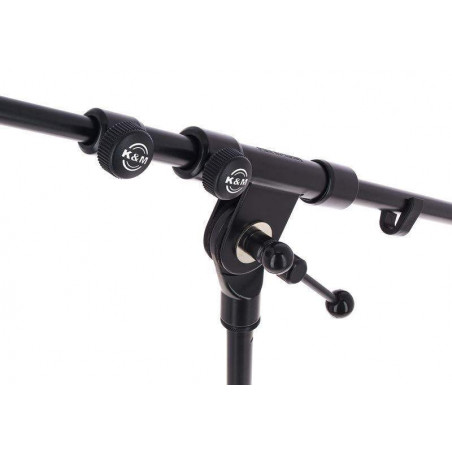 KöNIG & MEYER  KM259-55 ,Soporte de micro Bajo ( Bonsai ) Jirafa extensible Color Negro.