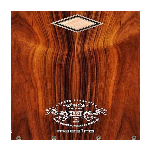 Cajón Flamenco Pepote Maestro con 10 bordones con afinación independiente.