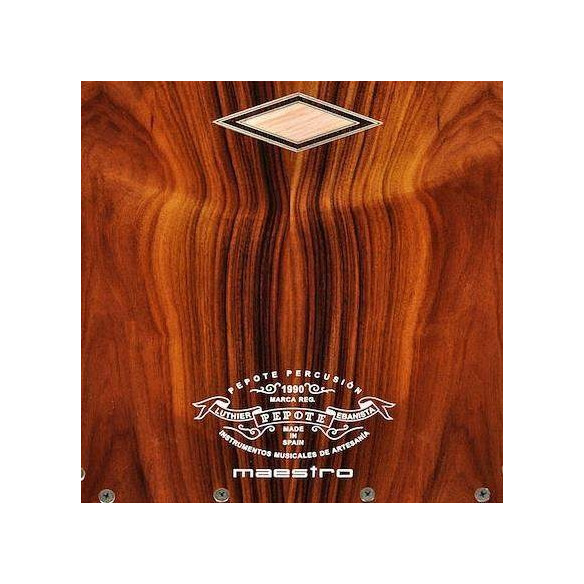 Cajón Flamenco Pepote Maestro con 10 bordones con afinación independiente. Cajón Flamenco Pepote Maestro con 10 bordones con afinación independiente.