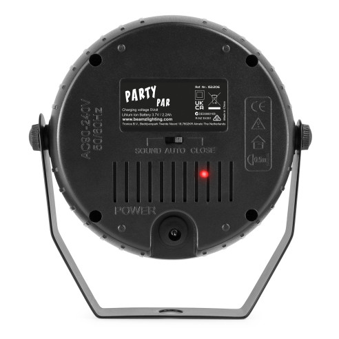 BeamZ PLP10 FOCO PARLED PARTY RGB con Batería Recargable