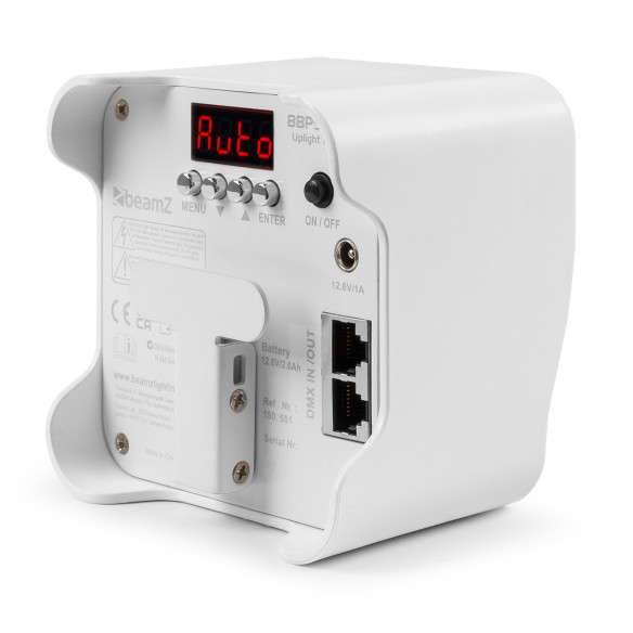 BeamZ BBP90W FOCO Uplight a Batería 4X4W Blanco