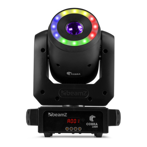 BeamZ COBRA100R LED Cabeza Móvil Spot con Anillo, Led Blanco 100W.