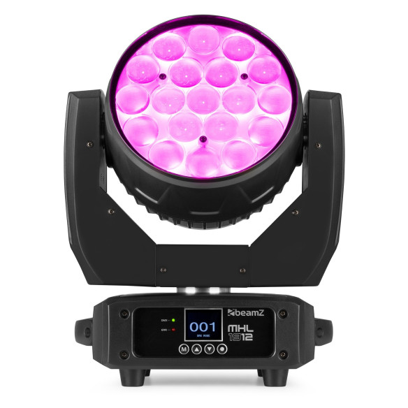 BeamZ MHL1912 LED WASH Cabeza Móvil con Zoom ,19x12Watts RGBW