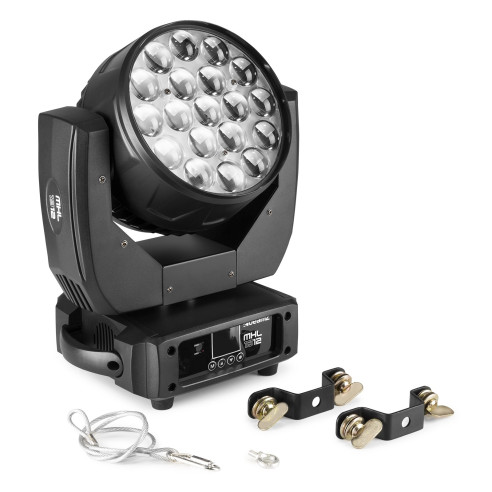 BeamZ MHL1912 LED WASH Cabeza Móvil con Zoom ,19x12Watts RGBW