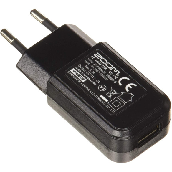 Zoom AD-17 - USB-AC Alimentador para R8,H1 y Q4 Zoom AD-17 - USB-AC Alimentador para R8,H1 y Q4