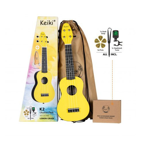 Ortega KEIKI K2-LGR Pack Ukelele Soprano