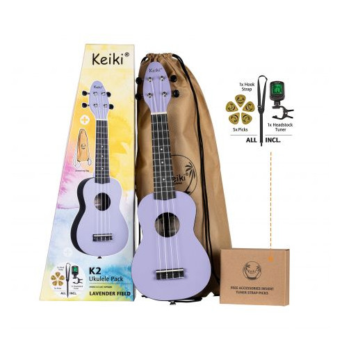 Ortega KEIKI K2-LAF Pack Ukelele Soprano