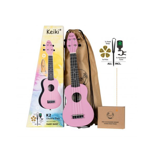 Ortega KEIKI K2-FYD Pack Ukelele Soprano