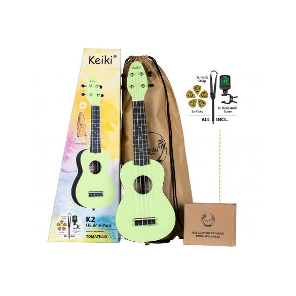Ortega KEIKI K2-TMO Pack Ukelele Soprano