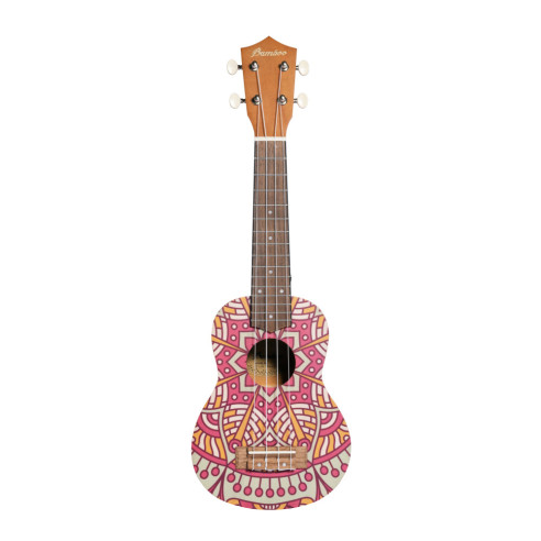 Bamboo B1E-PM Ukelele Soprano Pink Mandala