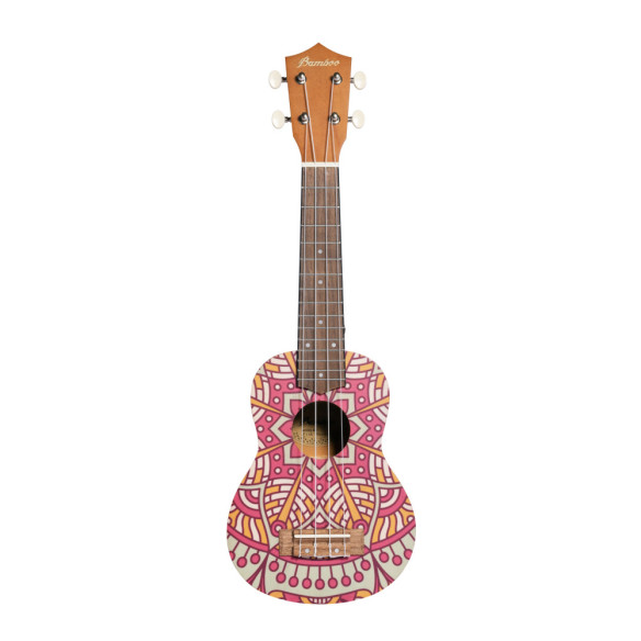 Bamboo B1E-PM Ukelele Soprano Pink Mandala