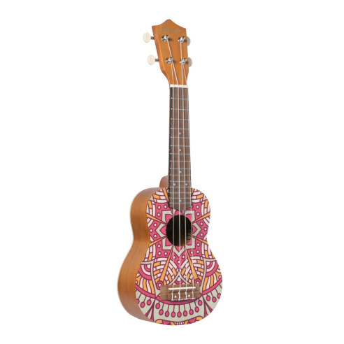 Bamboo B1E-PM Ukelele Soprano Pink Mandala