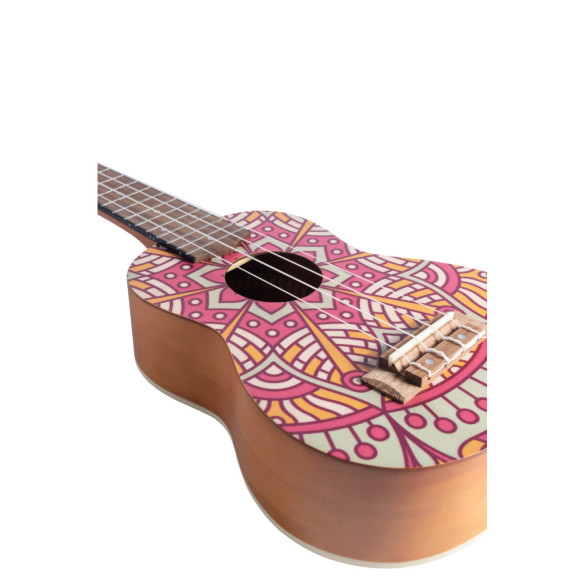 Bamboo B1E-PM Ukelele Soprano Pink Mandala