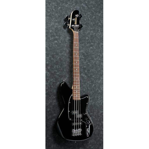 Bajo eléctrico Ibanez TMB30-BK de escala corta de 30", acabado en negro, con cuerpo de caoba y Pastillas Dynamix P/J.