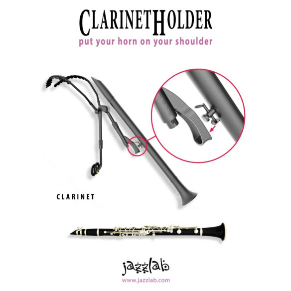 Jazzlab CLARINETHOLDER M Soporte Clarinete, Saxo Soprano recto y Oboe