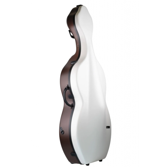 Bam BONB1003XLW Estuche cello Bonbon Hightech con ruedas Blanco/Marrón