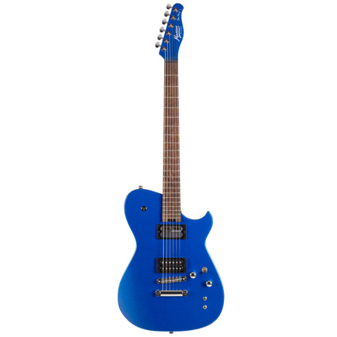 Comprar guitarra eléctrica Cort MBM-2H-SUS BBE modelo signature Matthew Bellamy con pastilla sustainiac y acabado azul.