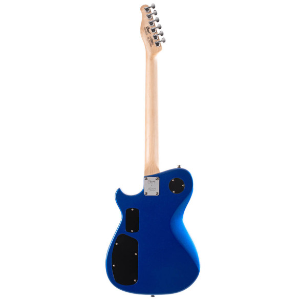 Comprar guitarra eléctrica Cort MBM-2H-SUS BBE modelo signature Matthew Bellamy con pastilla sustainiac y acabado azul.