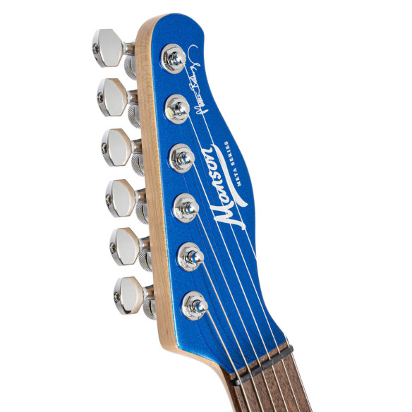 Comprar guitarra eléctrica Cort MBM-2H-SUS BBE modelo signature Matthew Bellamy con pastilla sustainiac y acabado azul.