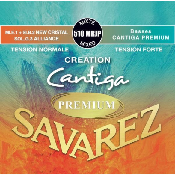 Savarez 510-MRJP Juego New Cristal Cantiga Premium Roja/Azul