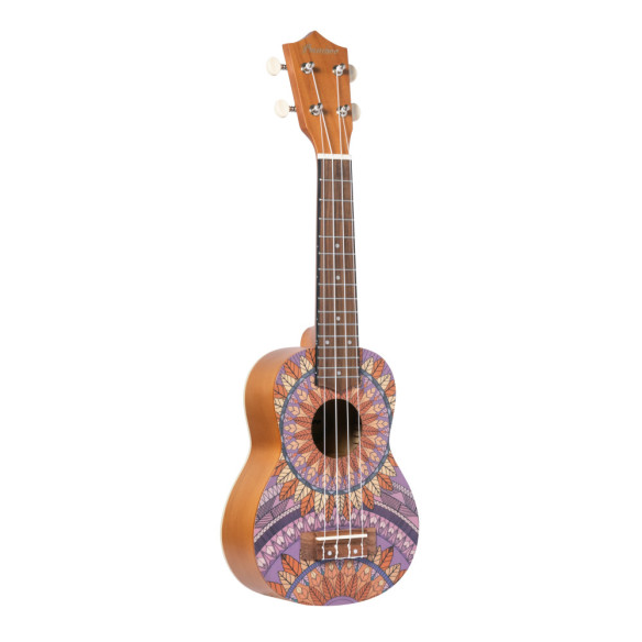 Bamboo B1E-PF Ukelele Soprano Purple Forest