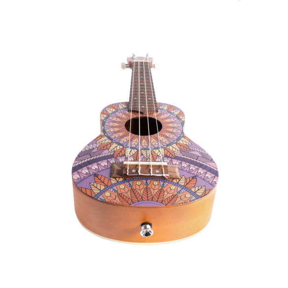 Bamboo B1E-PF Ukelele Soprano Purple Forest
