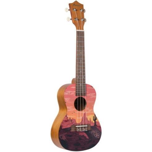 Bamboo B1E-R66 Ukelele Soprano Sunset