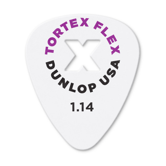 Dunlop 428XP-114 Bolsa 12 Púas Tortex Flex X 1.14mm Pickers