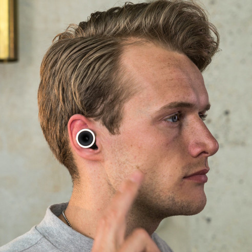 Limousine Earplugs KNOPS SMOOTH BLACK Tapones para los oidos