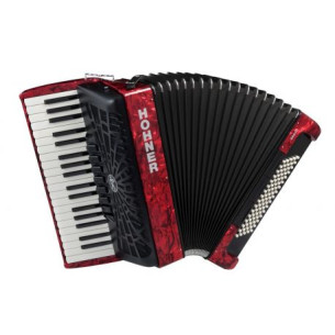 Hohner BRAVO III 80 Rojo A16432 Acordeón de piano Cromático