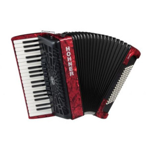 Hohner BRAVO III 96 Rojo A16732 Acordeón de piano Cromático