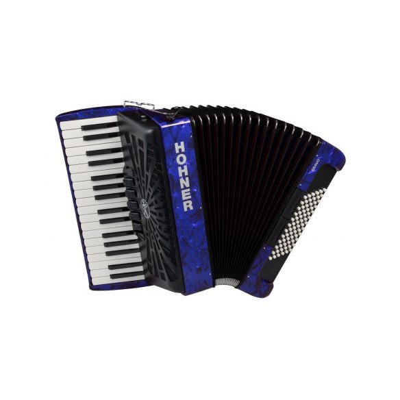 Hohner BRAVO III 72 Azul A16642 Acordeón de piano Cromático Hohner BRAVO III 72 Azul A16642 Acordeón de piano Cromático
