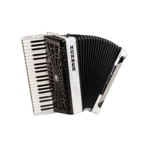 Hohner BRAVO III 120 BLANCO A16812 SILENTKEY Acordeón