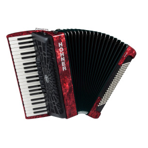 Hohner BRAVO III 120 ROJO A16832 SILENTKEY Acordeón
