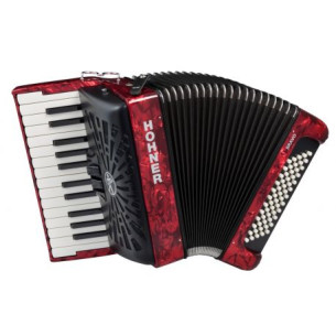 Hohner BRAVO II 60 Rojo A16972 Acordeón de piano Cromático