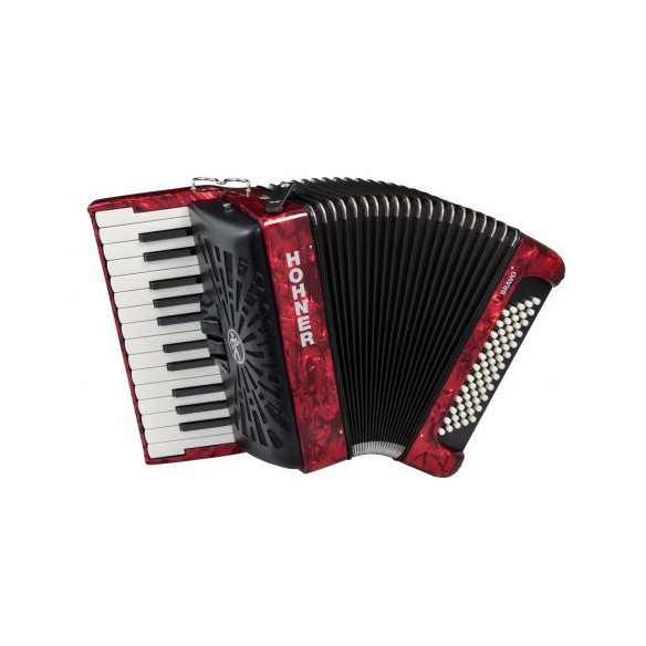Hohner BRAVO II 60 Rojo A16972 Acordeón de piano Cromático Hohner BRAVO II 60 Rojo A16972 Acordeón de piano Cromático