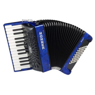 Hohner BRAVO II 48 Azul A16542 Acordeón de piano Cromático