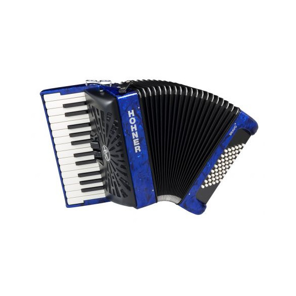 Hohner BRAVO II 48 Azul A16542 Acordeón de piano Cromático Hohner BRAVO II 48 Azul A16542 Acordeón de piano Cromático