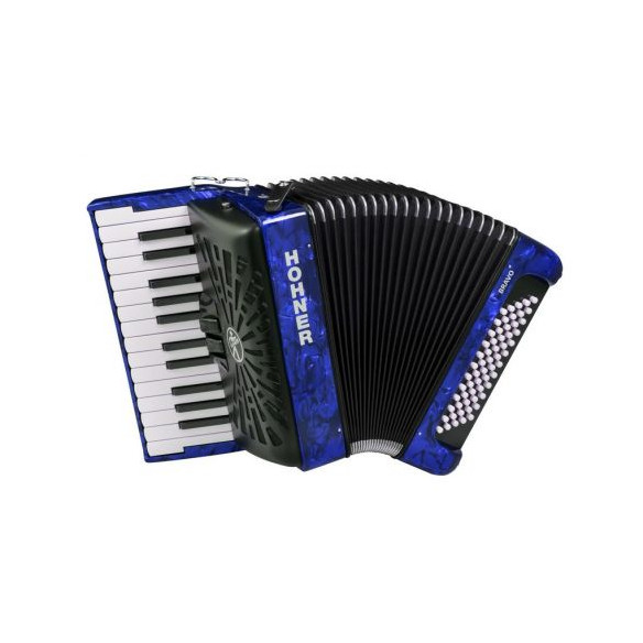 Hohner BRAVO II 60 Azul A16982 Acordeón de piano Cromático Hohner BRAVO II 60 Azul A16982 Acordeón de piano Cromático