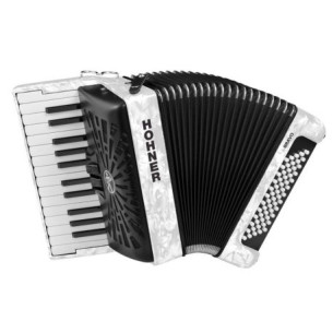 Hohner BRAVO II 60 Blanco A16952 Acordeón de piano Cromático