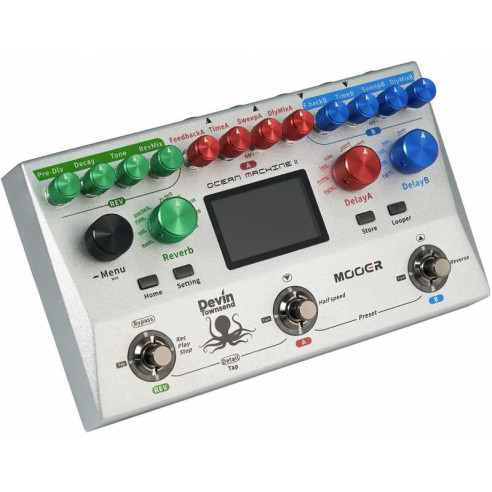 Mooer OCEAN MACHINE II Pedal delay y reverb Signature Devin Townsend