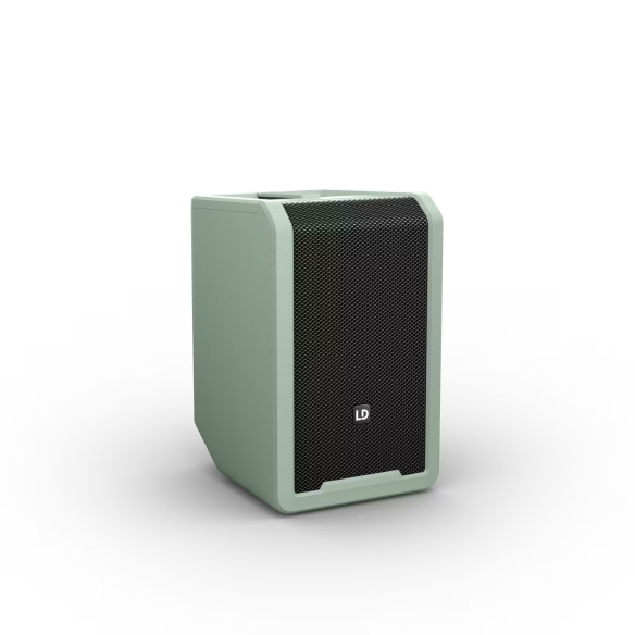 LD Systems ANNY 8 GN Altavoz de PA portátil a batería con Bluetooth® y mezclador, color Adventure Green