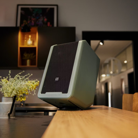 LD Systems ANNY 8 GN Altavoz de PA portátil a batería con Bluetooth® y mezclador, color Adventure Green